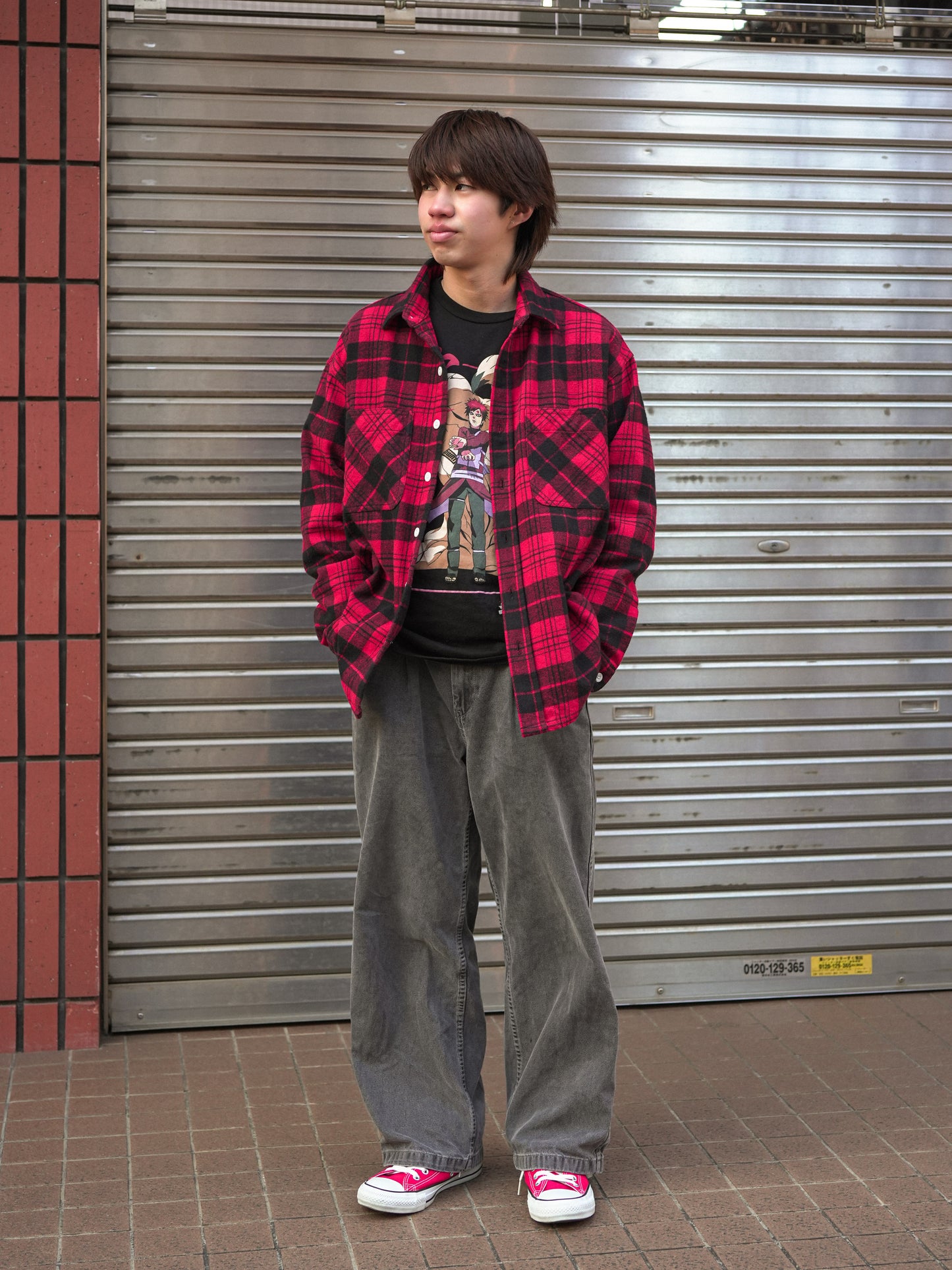 BIG MAC / DAN別注 HEAVY FLANNEL SHIRT - RED