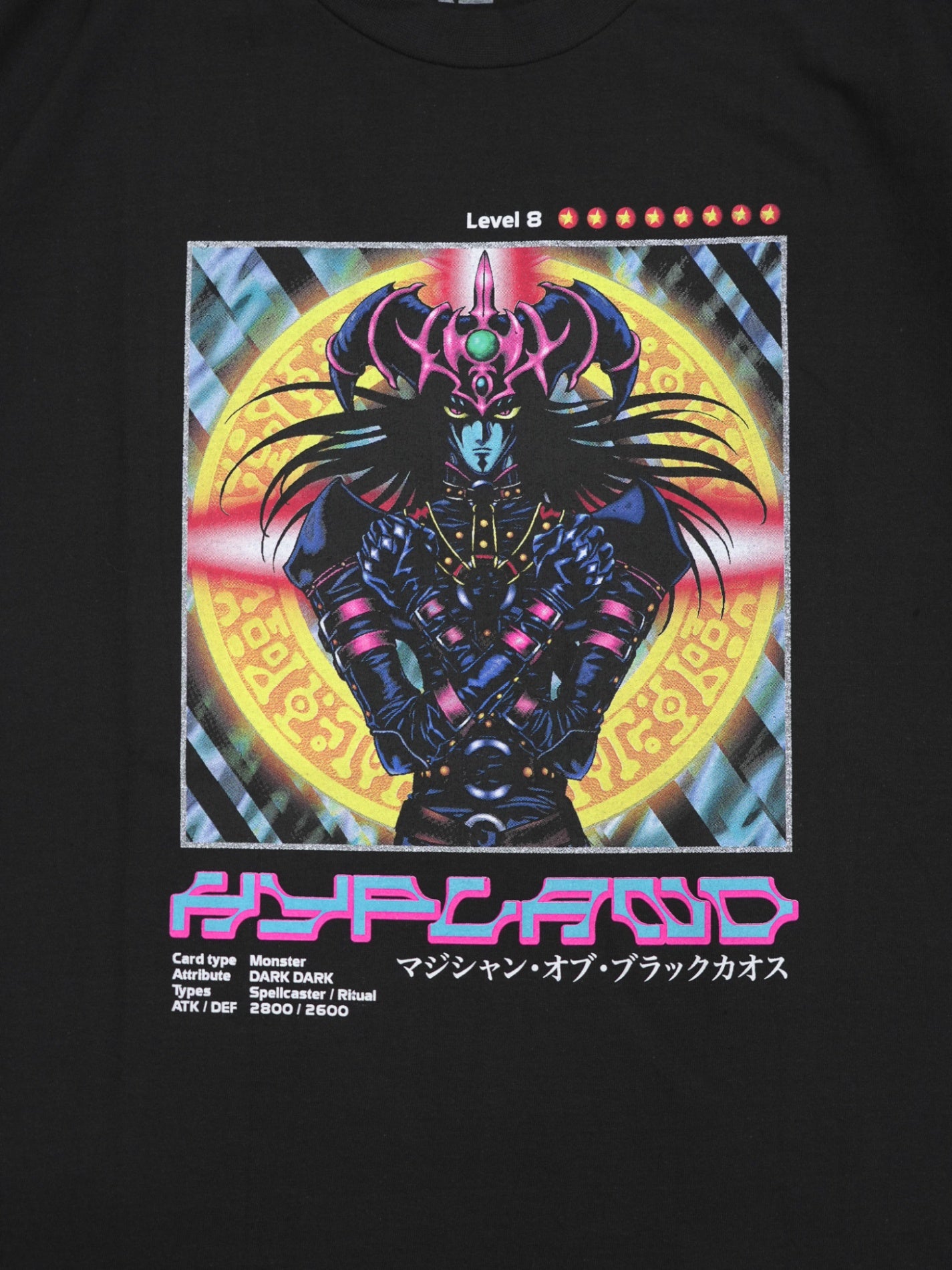 遊戯王×HYPELAND マジシャン・オブ・ブラックカオス Tシャツ XLサイズ
