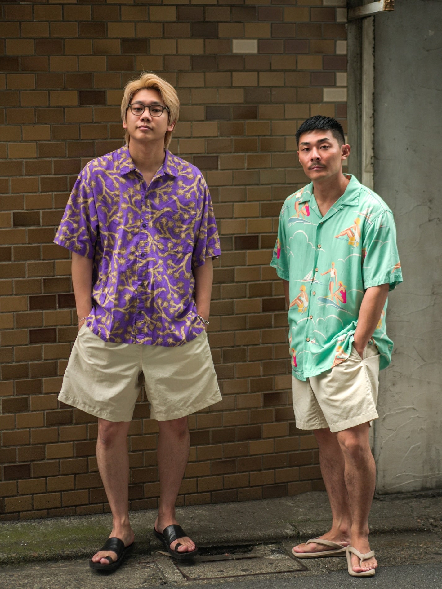 DAN×エンカウント Side Role Shorts - Long アイボリー