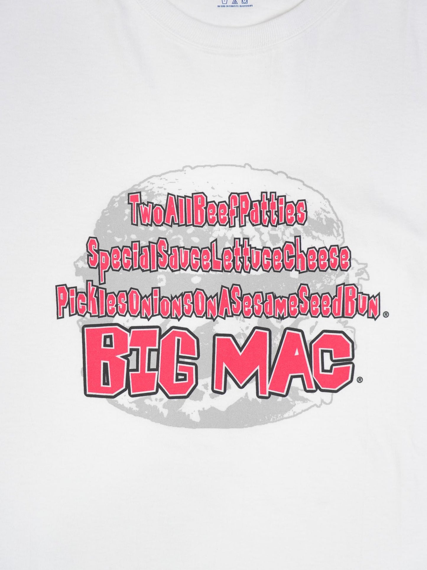 マクドナルド ビッグマック Tシャツ Lサイズ ホワイト