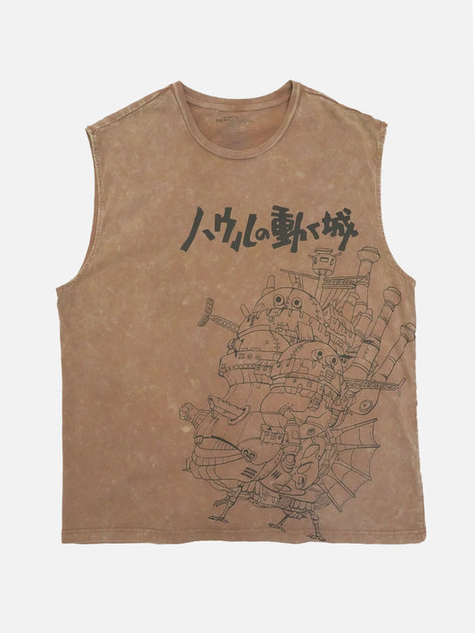 スタジオジブリ ハウルの動く城 動く城 ノースリーブ Tシャツ