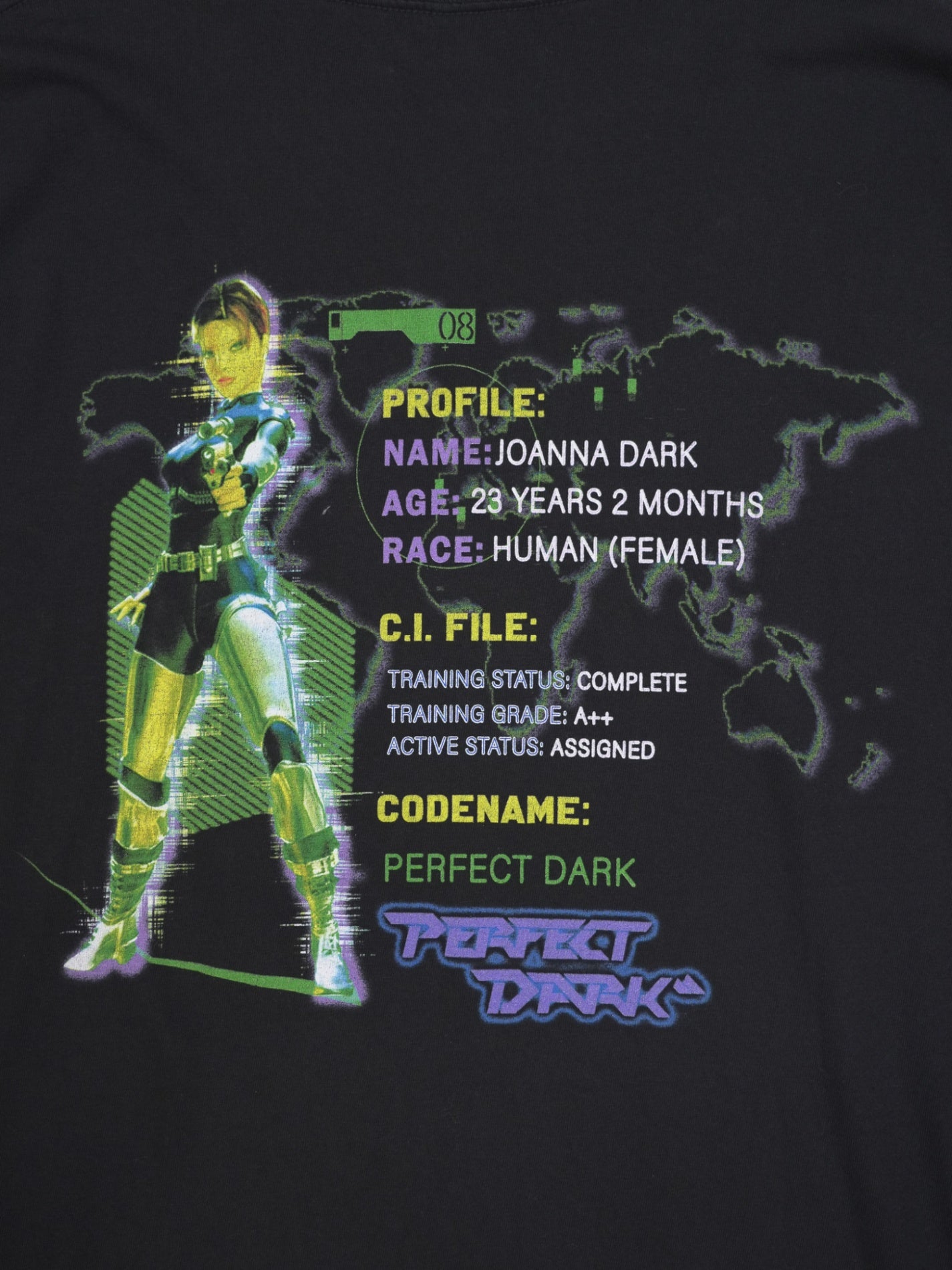 パーフェクトダーク 2000年 N64 ゲームTシャツ XLサイズ