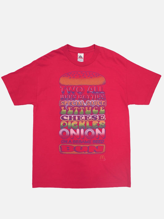 マクドナルド ビッグマックレシピ Tシャツ Lサイズ