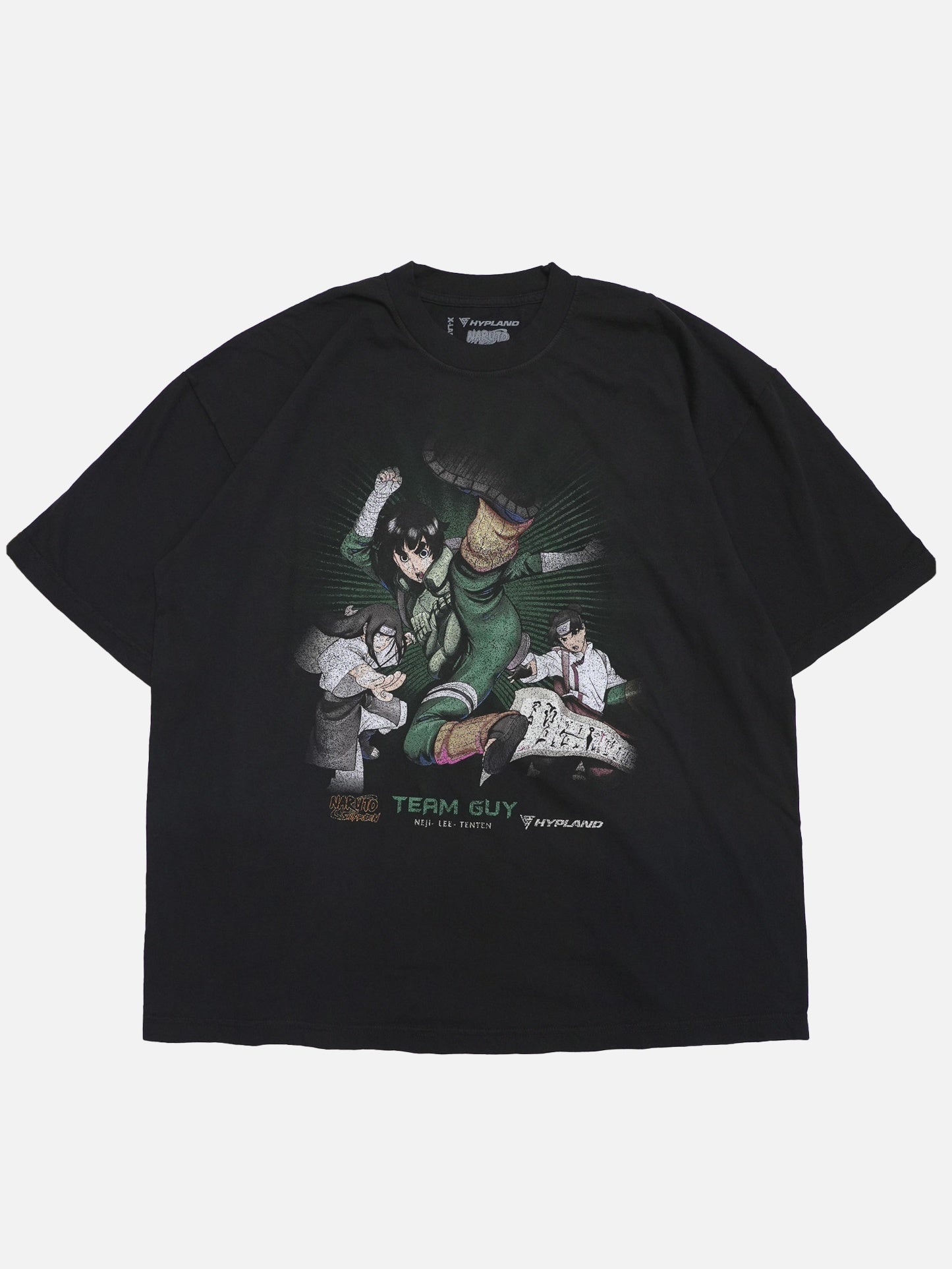 NARUTO×HYPLAND 疾風伝 ロック・リー＆リー＆テンテン Tシャツ XLサイズ