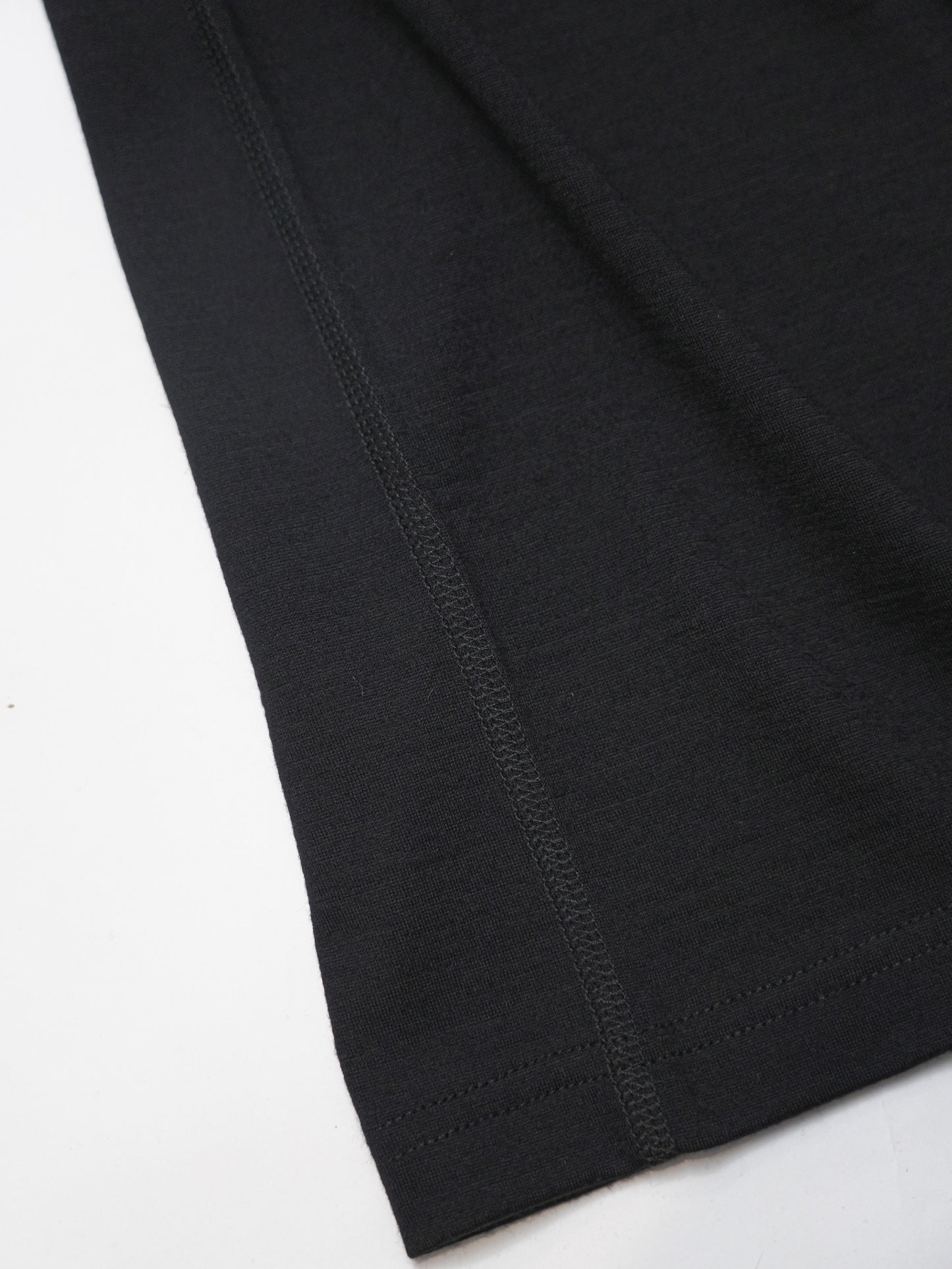 Wool Oversized Tee ‐Black