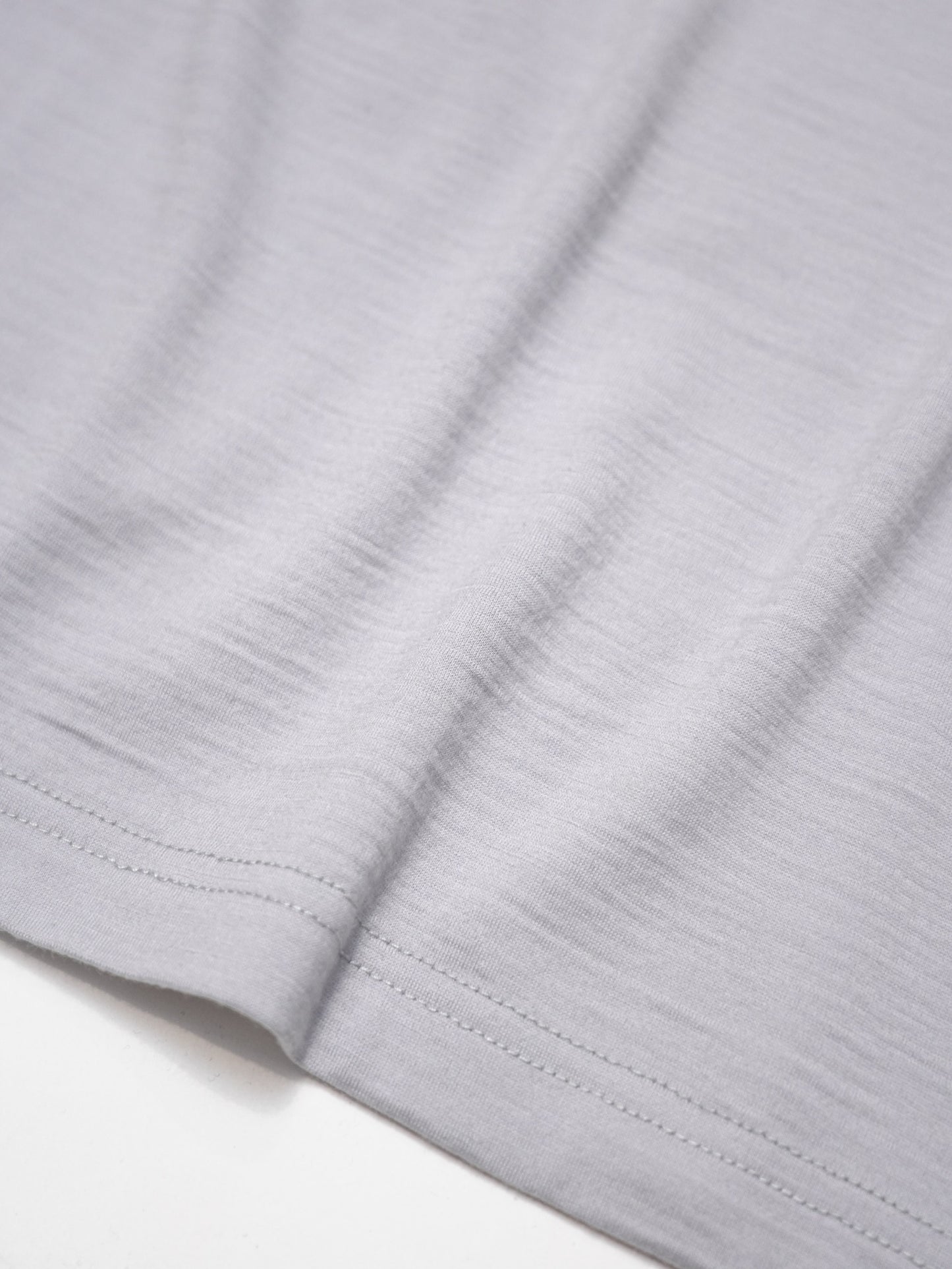 Wool Oversized Tee ‐Light Grey