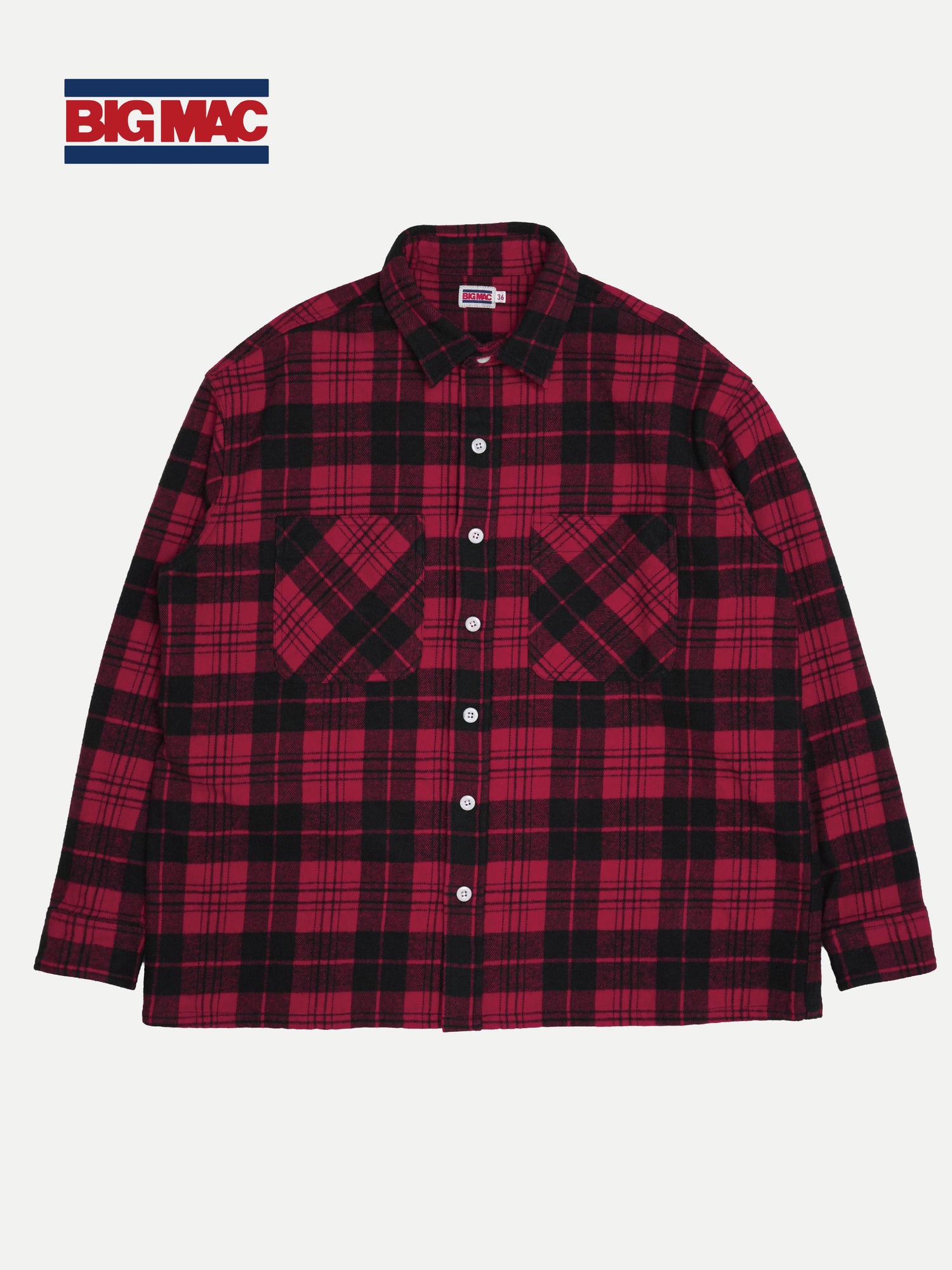 BIG MAC / DAN別注 HEAVY FLANNEL SHIRT - RED – バウンドマン