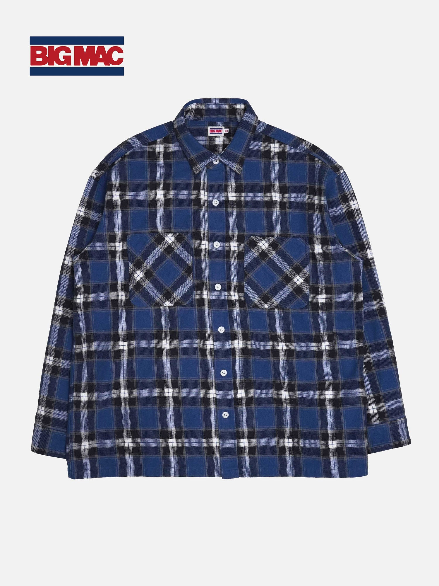 BIG MAC / DAN別注 HEAVY FLANNEL SHIRT - BLUE – バウンドマン