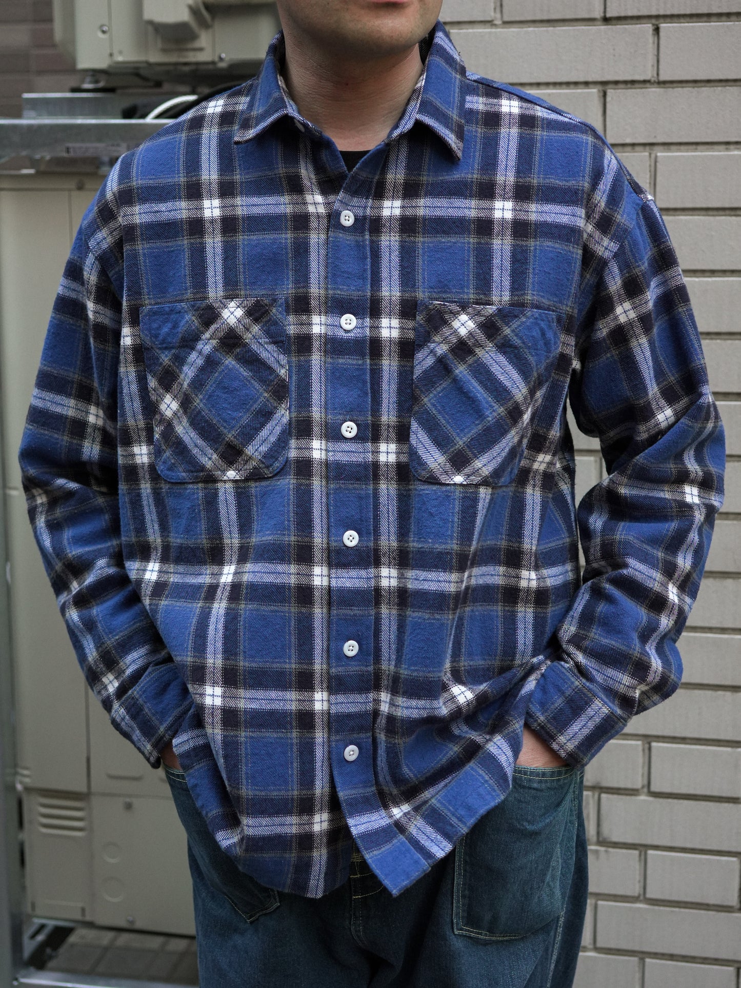 BIG MAC / DAN別注 HEAVY FLANNEL SHIRT - BLUE