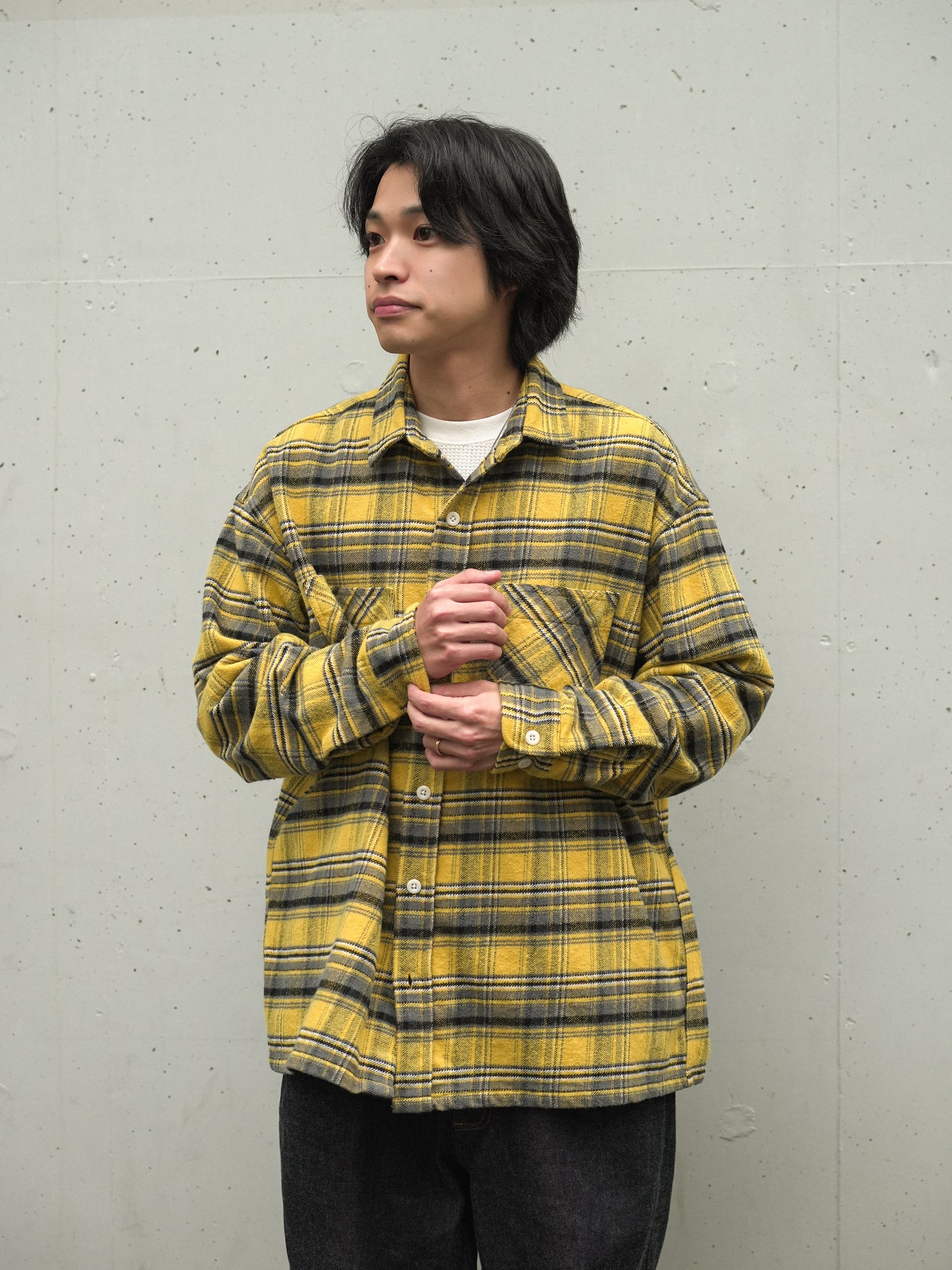 BIG MAC / DAN別注 HEAVY FLANNEL SHIRT - YELLOW