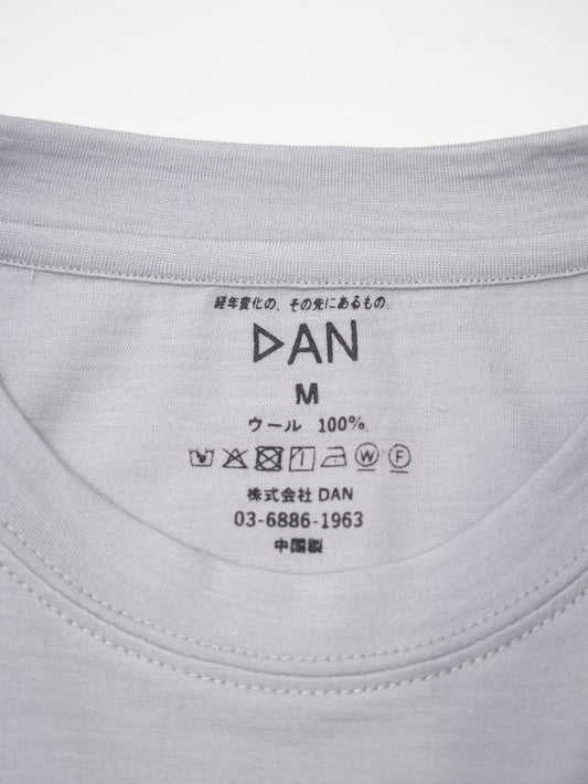 Wool Oversized Tee ‐Light Grey