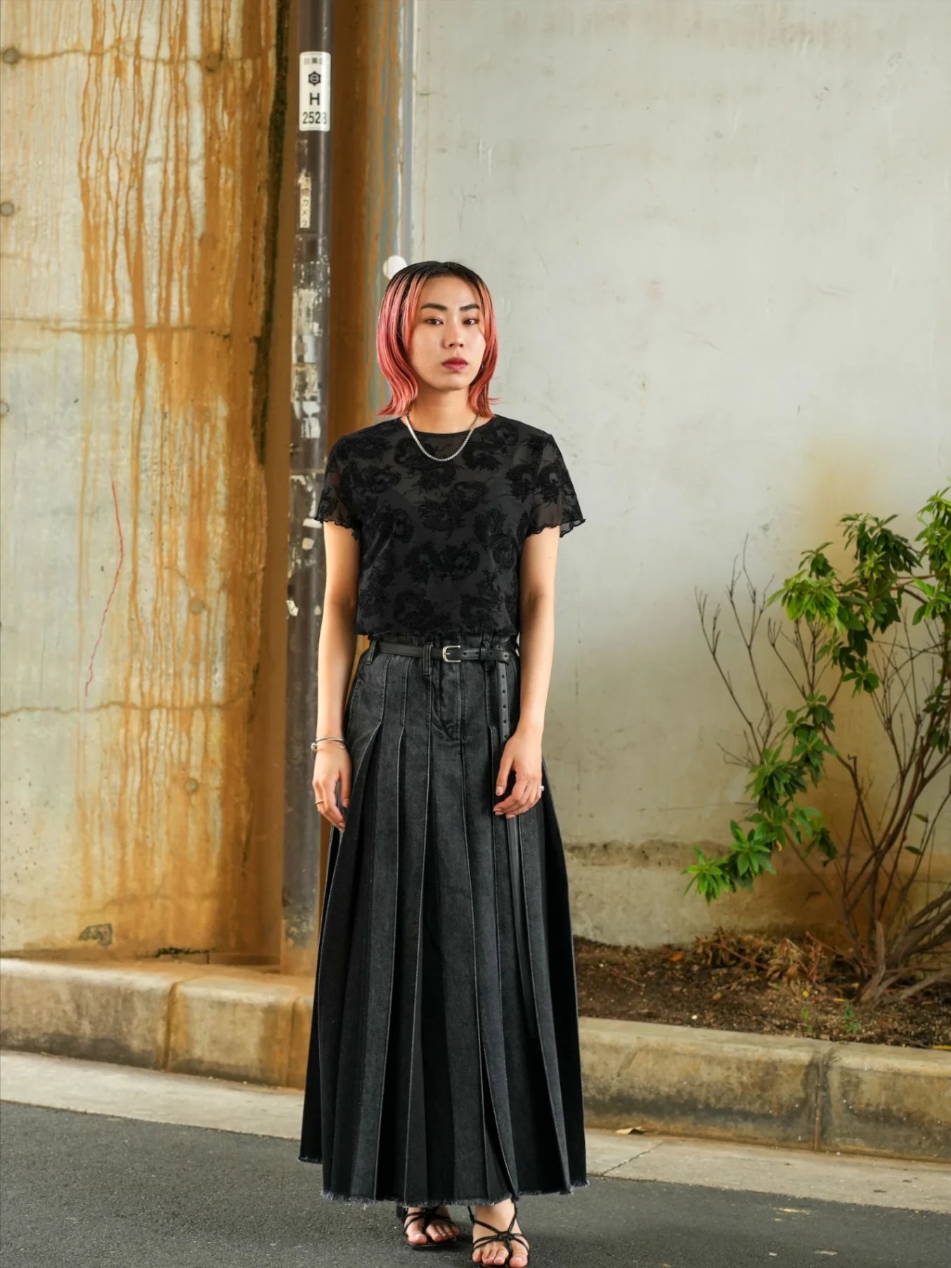 KANAME SUKEBAN DENIM‐BLACK
