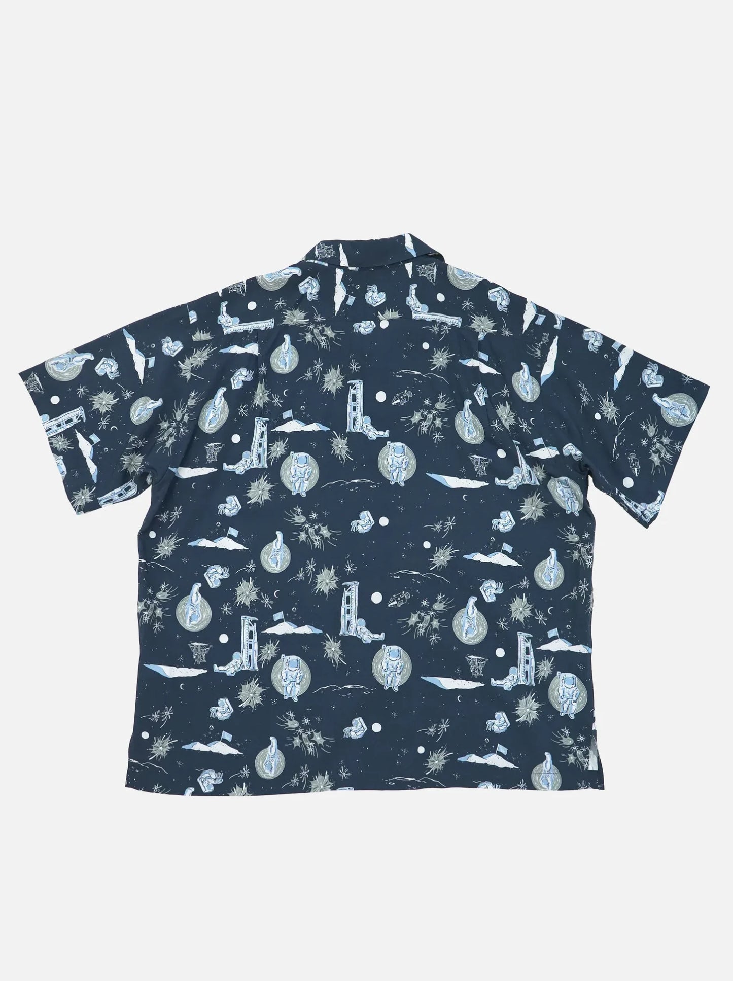 Space Aloha Shirt -NAVY