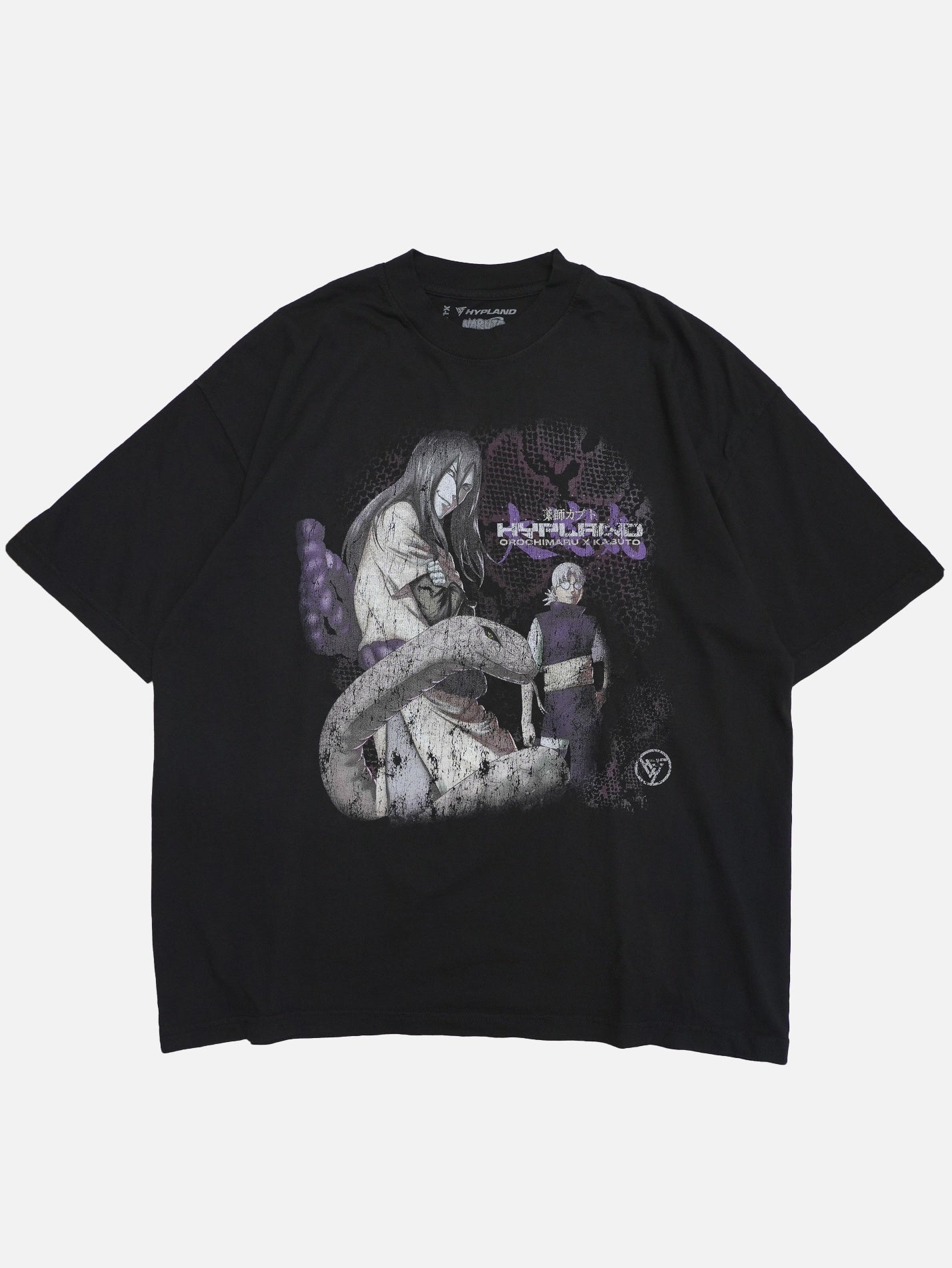 NARUTO×HYPLAND 疾風伝 大蛇丸＆薬師カブト Tシャツ XLサイズ