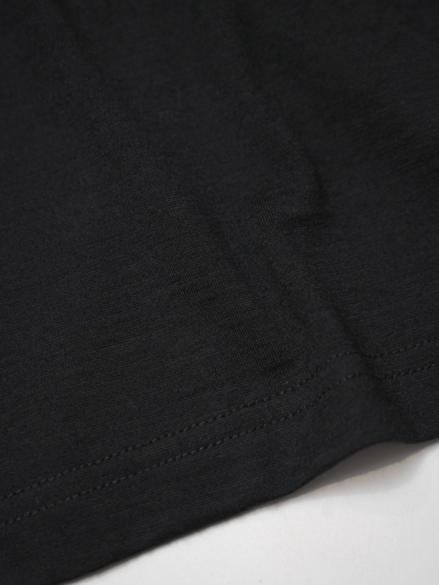 Wool Oversized Tee ‐Black