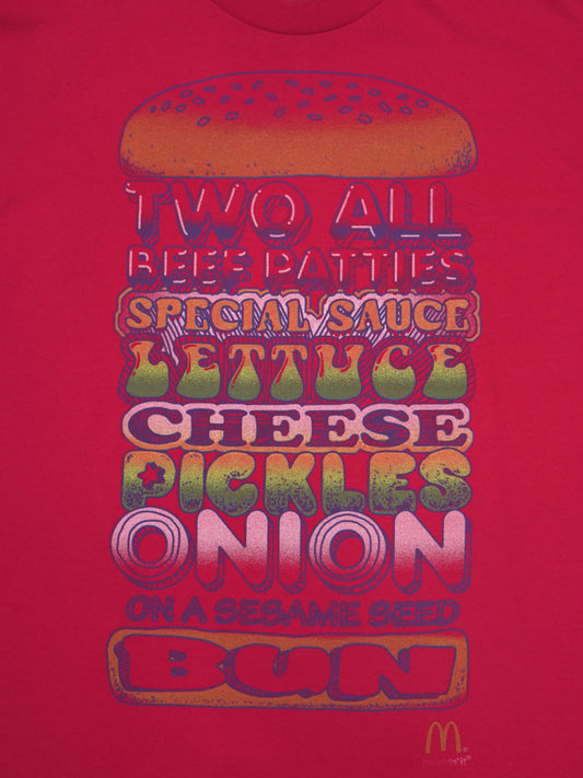 マクドナルド ビッグマックレシピ Tシャツ Lサイズ