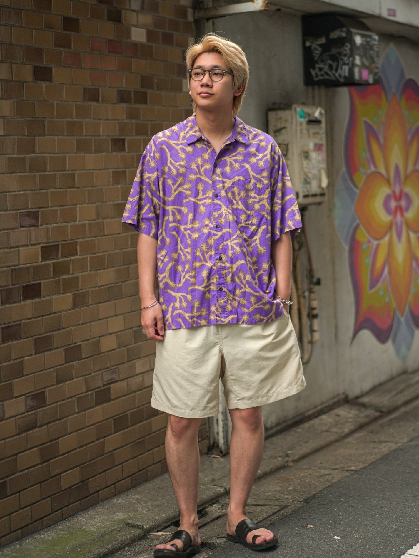 DAN×エンカウント Side Role Shorts - Long アイボリー