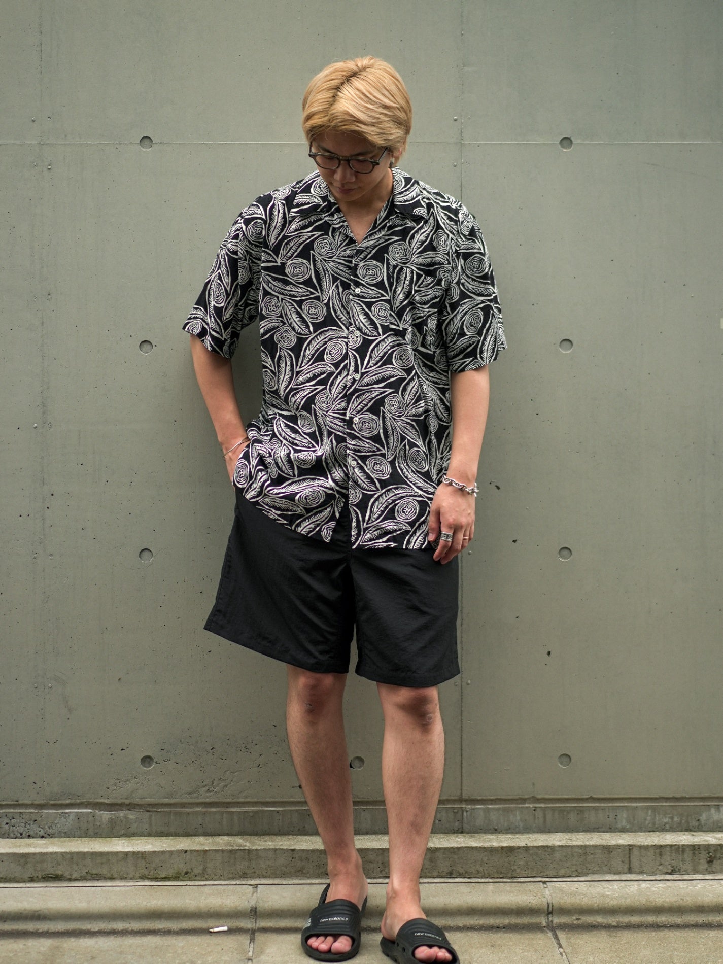 DAN×エンカウント Side Role Shorts - Long ブラック